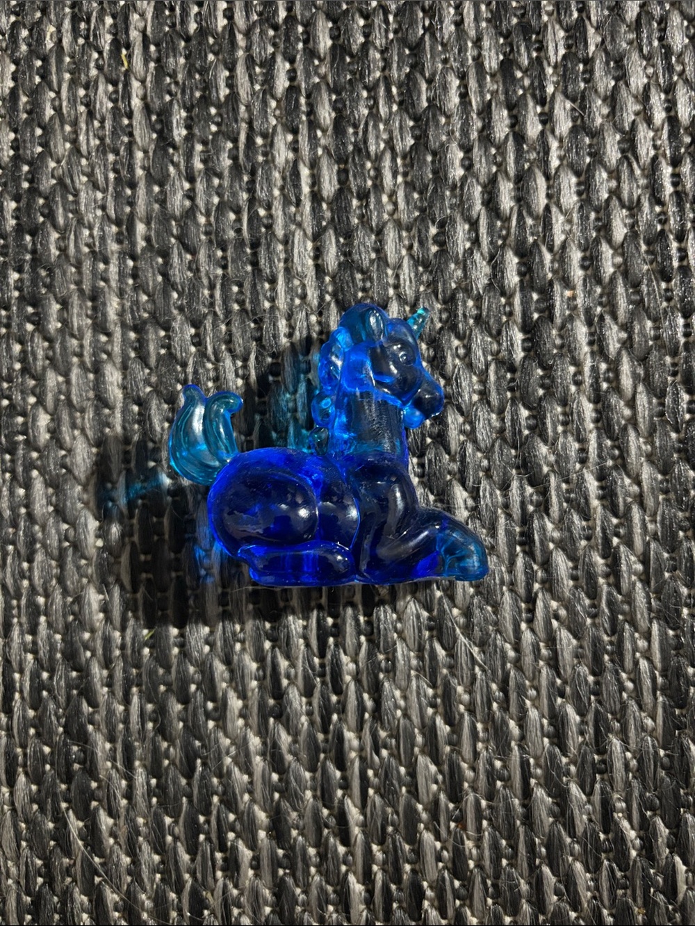 Vintage Boyd Little Glass Lucky The Unicorn Ritz Blue Collectible